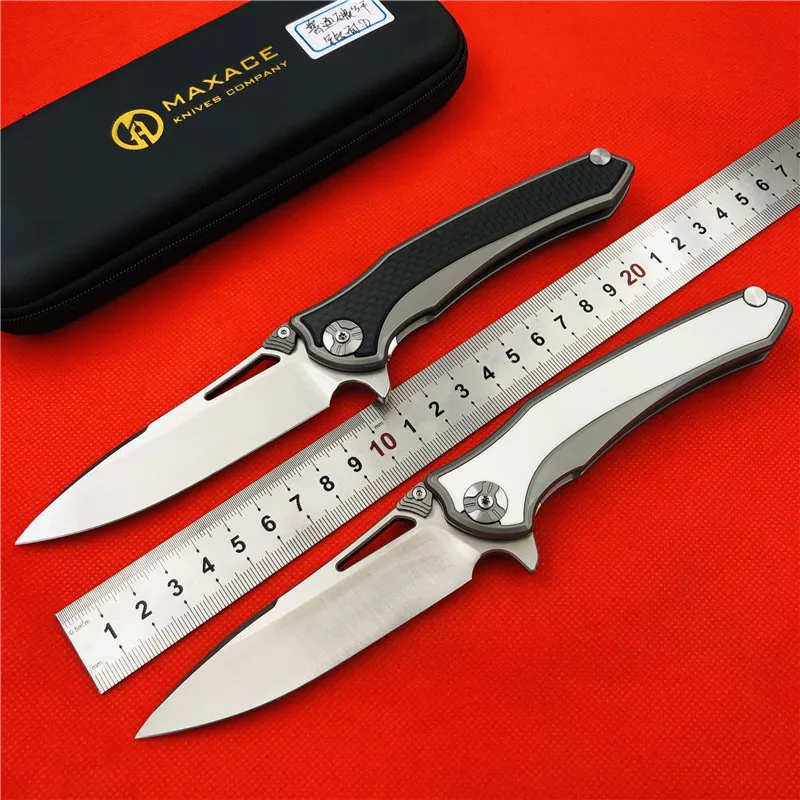 Maxace AMBER K складной нож с ручкой из углеродного волокна K110 стальной для кемпинга и