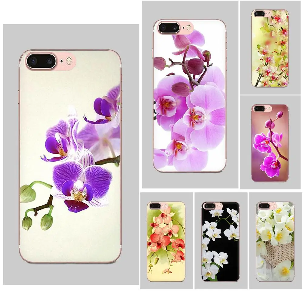 Цветы орхидеи красочные Чехлы для Galaxy J1 J2 J3 J330 J4 J5 J6 J7 J730 J8 2015 2016 2017 2018 mini Pro ТПУ