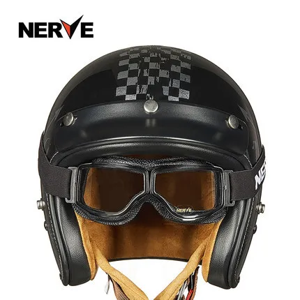 Внедорожный мотоциклетный шлем из углеродного волокна для мужчин и женщин, винтажный мотоциклетный шлем, полушлем, четыре сезона, универсальный летний Harley