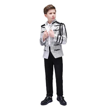 

European Child Suit Set Stage Drama Performance Costume Party Court Dress kid Suits Blazer M324