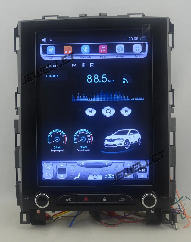 10," вертикальный экран Восьмиядерный Android 8,1 автомобильный стерео gps навигатор для Renault Koleos Megane