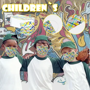 

Children's Cartoon Breathable Mask Disposable Three-Layer Protective Cover Cycling Camp Protection Printing Face Mouth Mask