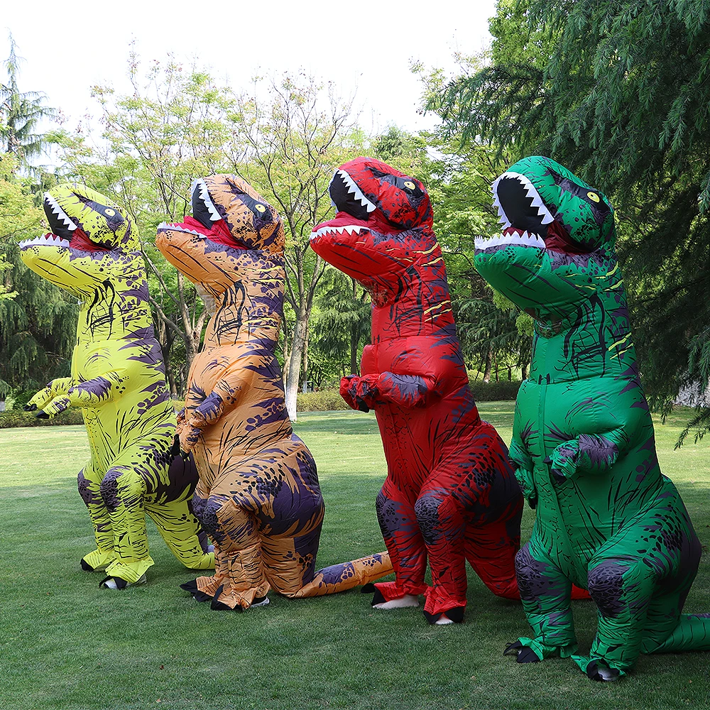 Costume de Dinosaure Vorannosaure Gonflable T-Rex pour Enfant et Adulte,  Barrage à plis, Mascotte d'Halloween, ixen déclin - AliExpress