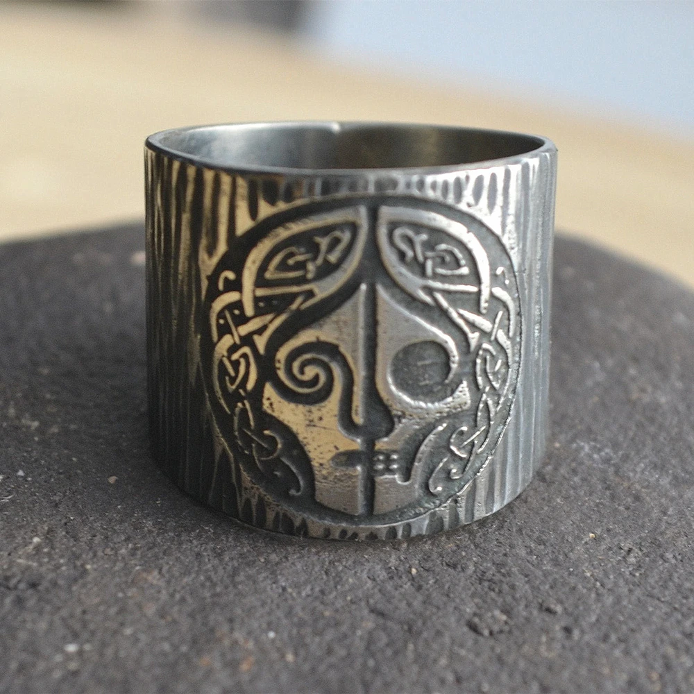 EYHIMD скандинавской мифологии богиня хел кольцо Viking Hela руны Нержавеющая сталь