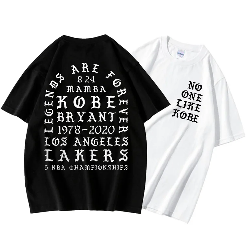 Новая мода Kanye West No One Like Kobe Футболка Мужская Личность хип хоп крутые футболки