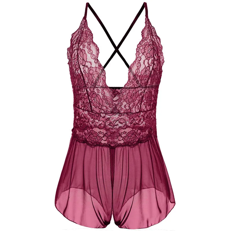 S M L XL XXL 3XL 4XL 5XL 6XL Эротическое нижнее белье с глубоким V образным вырезом и открытой