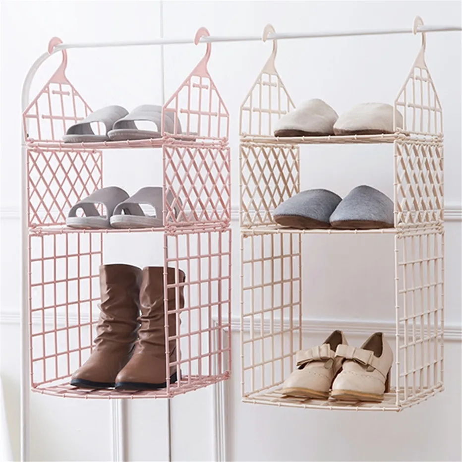 Bedroom Wardrobe Organizer Underwear Bra Clothes Pants Tie Storage Rack Cupboard Closet Hanging Basket Hooks Shelf2