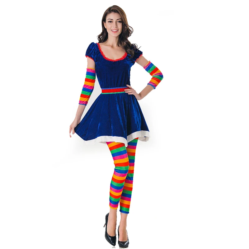 Verbeelding Ontspannend vasthouden Halloween Thema Cosplay Kleding Regenboog Snoep Kleding Clown Kostuums  Volwassen Kerst Krijgen Samen Party Kleding|Vakantie Kostuum| - AliExpress