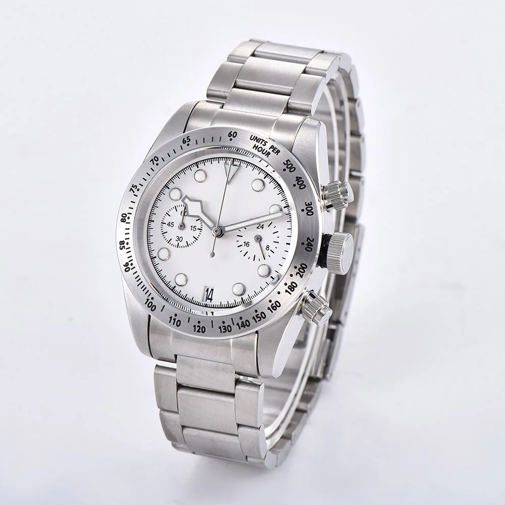 

Watch 2019 chronograph VK64 men's quartz 41 mm luminous hand stainless steel case bracelet multifunctional watch 313