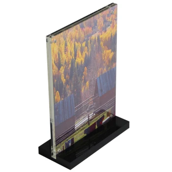 

A+A4 210 x 297mm Acrylic Magnetic Sign Stand Display Stand Poster Paper Photo Paper Menu Advertising Display Stand