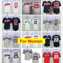 Женщины Кливленд Франсиско Линдор Jim Thome Corey Kluber Jason Kipnis FLEX& Cool base-плеер Джерси