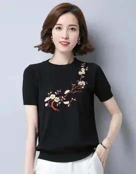 

Women Cotton Fashion Cotton pink Ladies Tee Shirt Short Sleeve Tops Tee Shirt