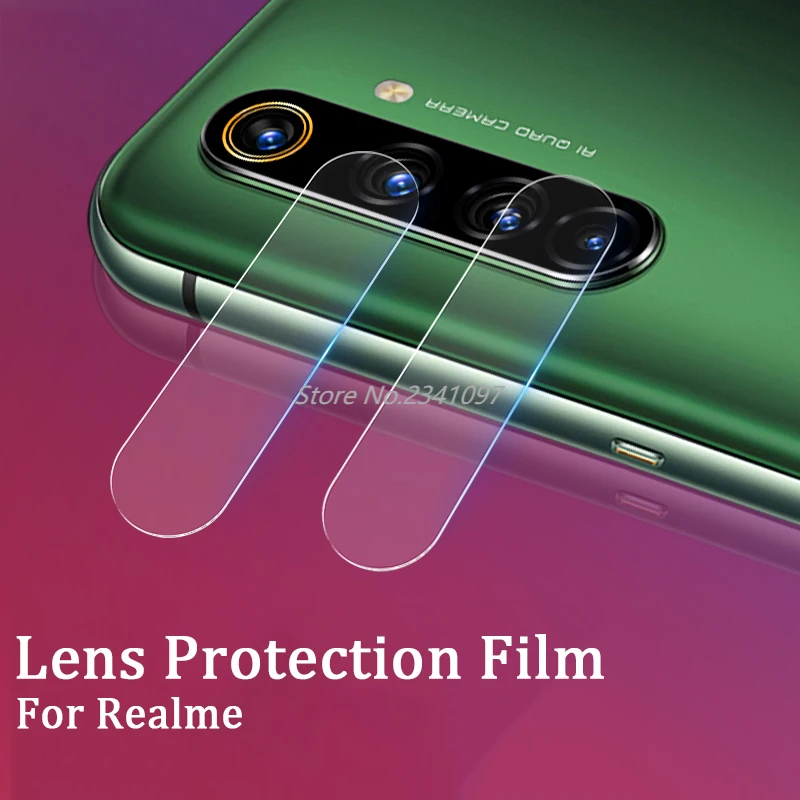 3 шт. Защитная пленка для объектива камеры Realme 5 6 Pro Закаленное стекло крышка 5i 6i |