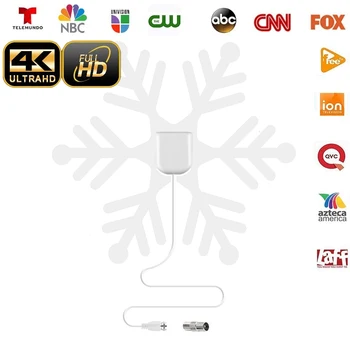 

DTA-180 DVB-T TV Antenna Free HDTV 25DB Indoor Digital Antenna Aerial Booster For DVB-T Antena TV HDTV Box Cable