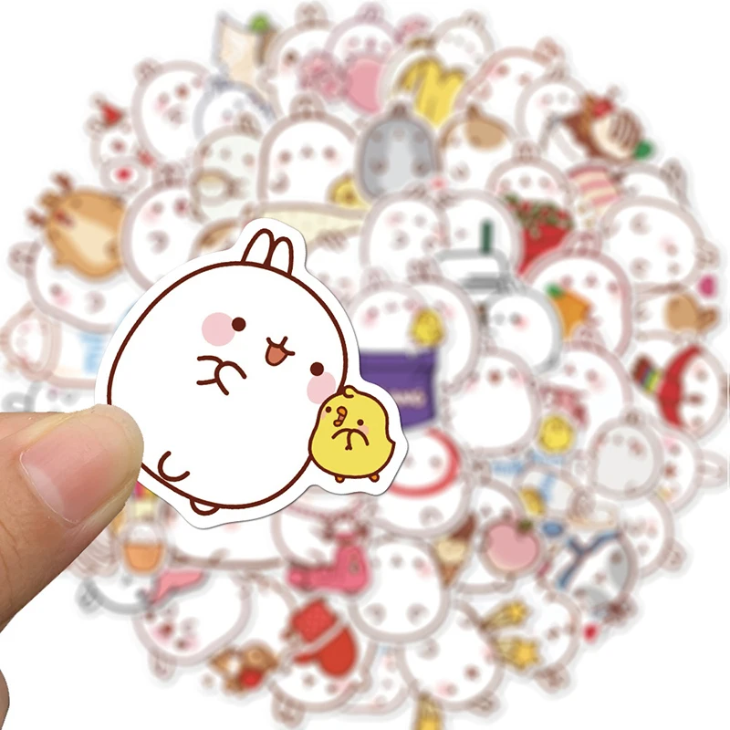 

50PCS Cute Rabbit Graffiti Stickers Computer Guitar Skateboard Notebook Stick