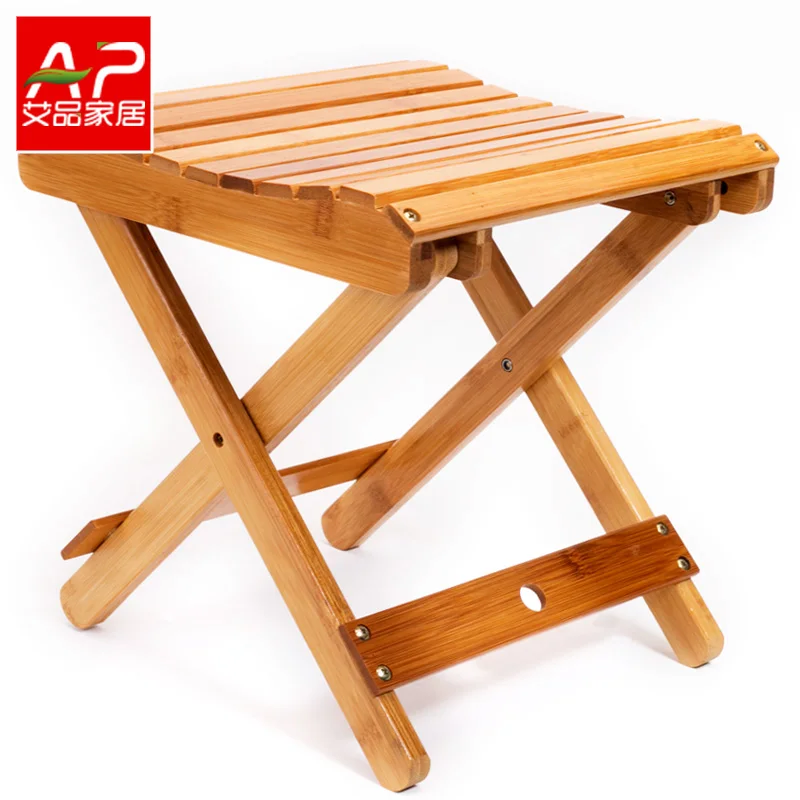 

Aipin Nanzhu Folding Bench Portable Outdoor Mazar Fishing Chair Small Bench Creative Bench Square Bench Household