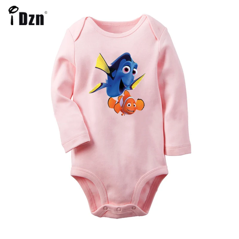 

Finding Nemo Regal Blue Tang Dory Clownfish Marlin Nemo Newborn Baby Bodysuit Toddler Long Sleeve Onesies Jumpsuit Clothes