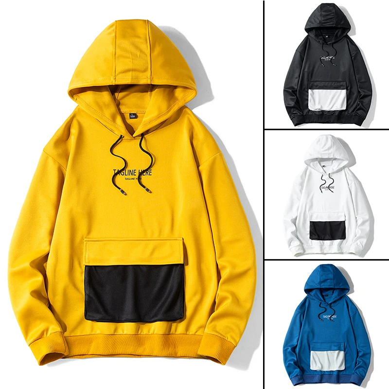 Mens Hoodie Streetwear Sweatshirt Long Sleeve Men Casual Hoodie Hip Hop Hoodie Male Brand Hooded Sweatshirt for Man 2020 Fashion