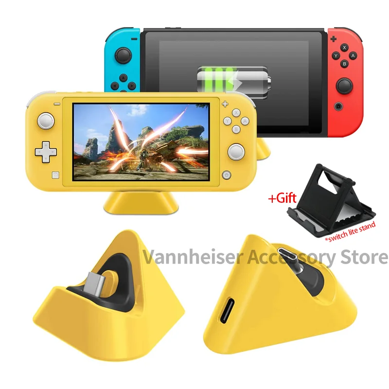 Dock Di Ricarica Portatile Per Nintendo Switch Lite Tipo C Supporto Base Per Caricabatterie Per Accessori Per Stazione Di Ricarica Nintendo Switch