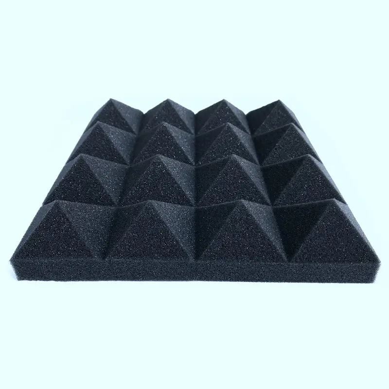 12 pcs-звукоизоляция пена Звукопоглощающая Пирамида студия обработки стеновых панелей