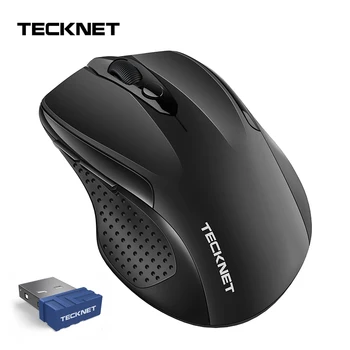 

TeckNet USB 2.0 Receiver Wireless Mouse 2600DPI Adjustable 2.4GHz Ergonomic Mice USB Optical Computer Mouse For Laptop PC Mouse