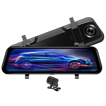 

H60 Car Rearview Mirror DVR Camera 1080P Recorder with Rear View Camera Support Parking Monitoring and Reversing Visual
