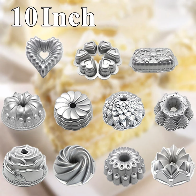 Moule A Gateau 3d En Forme De Cœur Rose 10 Pouces En Aluminium Moule Bricolage Cuisson De Mousse De Citrouille Ustensiles De Cuisine Plateau Aliexpress