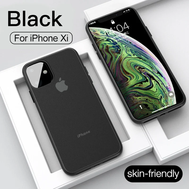 Чехол ударопрочный для iPhone X XR XS Max P-204 - Цвет: Черный