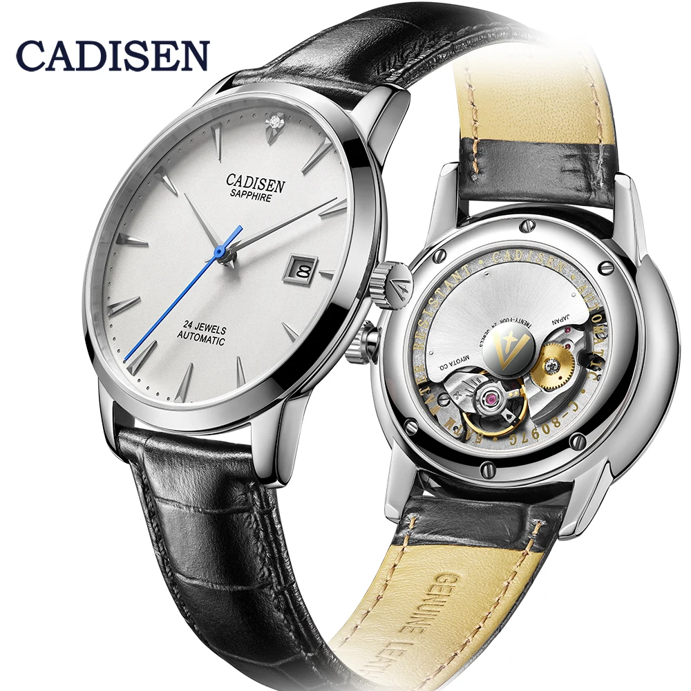CADISEN orologi da uomo orologio da polso meccanico automatico MIYOTA 9015  orologio da polso in vetro zaffiro curvo di lusso delle migliori  marche|Mechanical Watches| - AliExpress