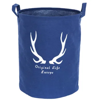 

Cotton Linen Large Laundry Basket Foldable Dirty Clothes Storage Hamper Baby Kids Room Toys Organizer Sundries Storage Bin
