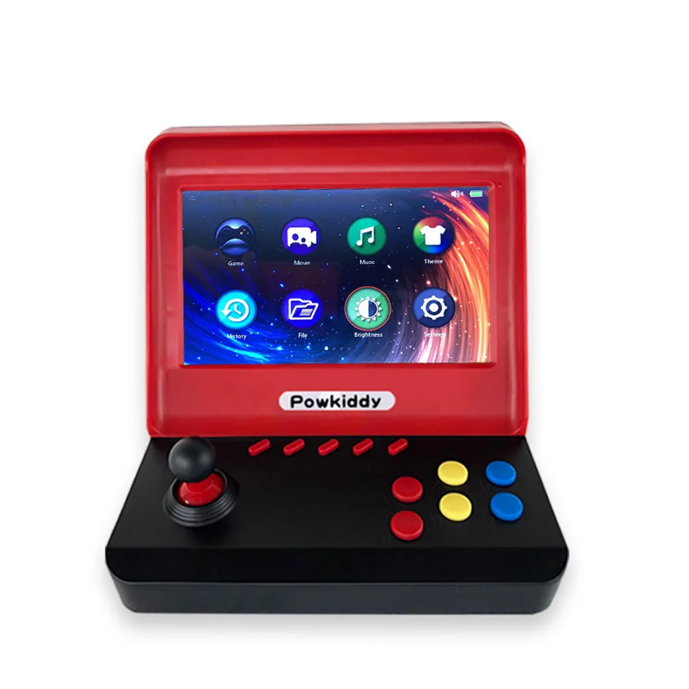 Игровая приставка Powkiddy A9, видеоигра, Классический ретро плеер, 7,0 дюймов, HD экран с 3000 играми с двумя геймпадами, поддержка TF карты