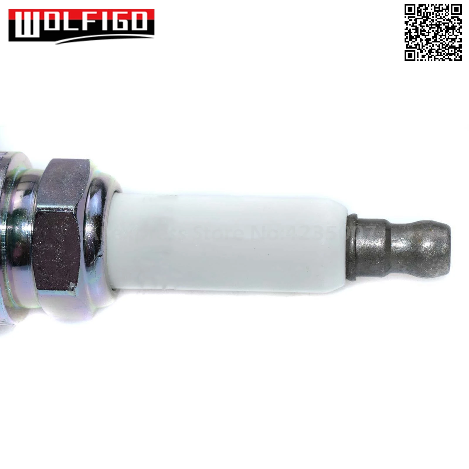 WOLFIGO 06H905601A лазерный покрытая платиной Свеча зажигания разъем для Audi A4 A5 VW Golf Passat 101905631 H, 0242240650,0 242 245 576, 0242245576
