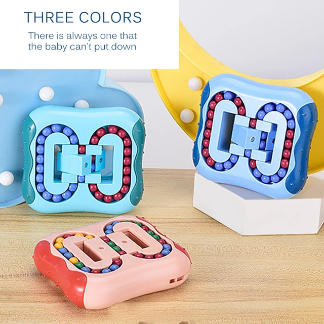 Rotating Bean Intelligence Fingertip Cube Children's Finger Gyro Antistress Cube Educational Disk Toy 4