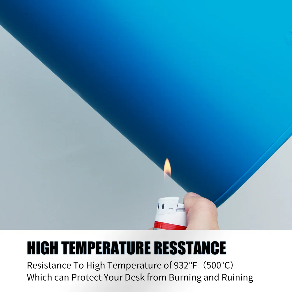 SUGON Silicone Soldering Mat ESD, Magnetic Heat Insulation Working Pad for Phone Repair - Image 6