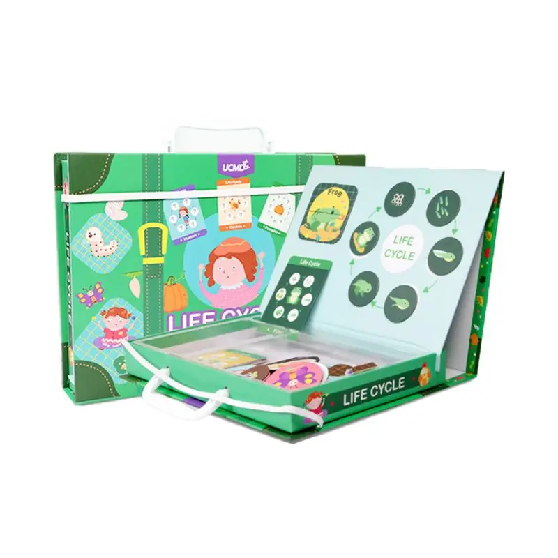 

Magnetic Lifecycle Animal Human Growth Cognition Puzzle Kids Early Education Toy