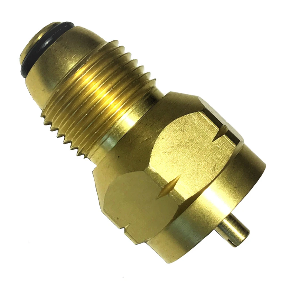AM_ Propane Refill Adapter Lp Gas Small Cylinder Tank Brass Coleman Heater Shell 