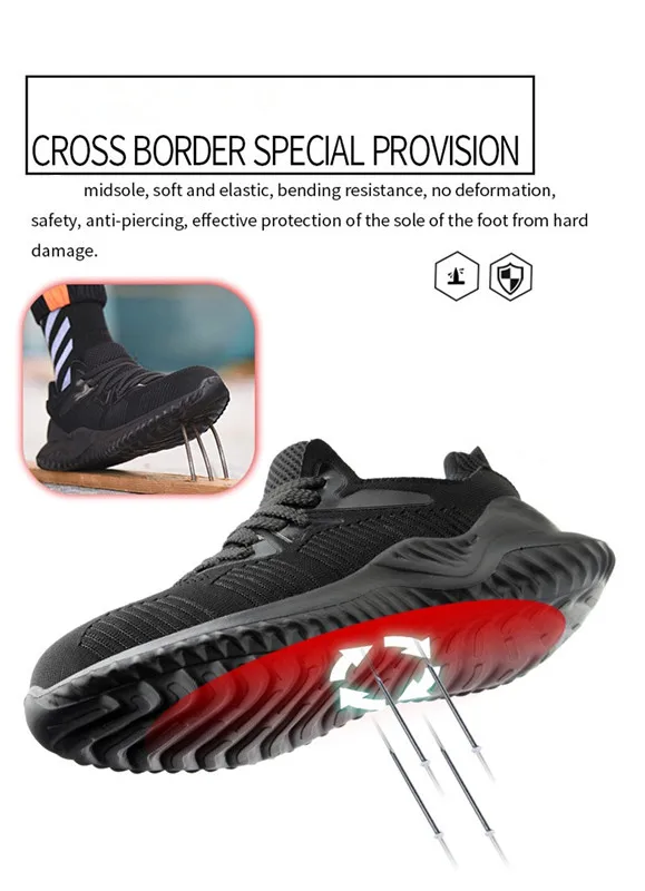 Anti-Smashing Protective Safety Sneakers-