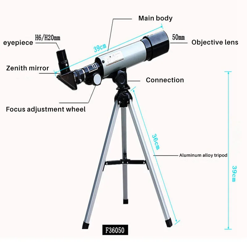 HD астрономический телескоп с треногой Монокуляр Луна наблюдение за птицами дети матч Монокуляр телескопио космическое наблюдение