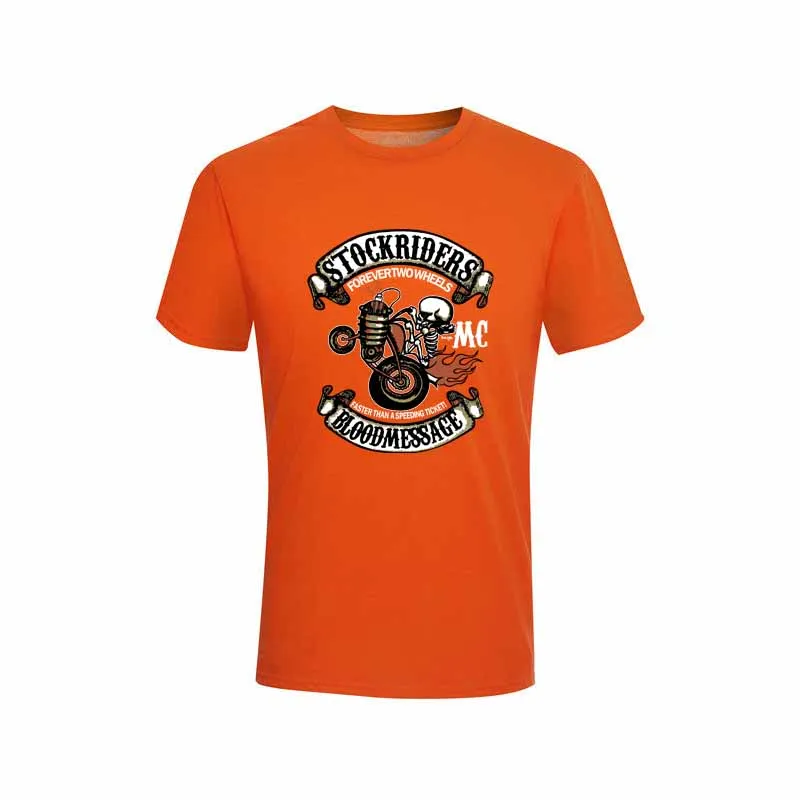 New model 2019 Color skull letter T-Shirt  shirt Mens Tops Motorcycle lovers casual Tee summer hipster cool Man T Shirts