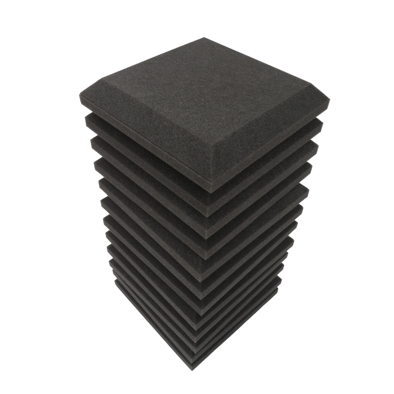 

12Pcs Fiber Acoustic Panels High Density Acoustic Treatment Foam Sound Absorbing Board Soundproof Foam Sound Insulation Board
