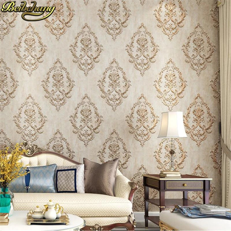 Beibehang European Garden 3d Round Net Fine Embossed Wallpaper Bedroom Living Room Tv Wall Wallpaper For Walls 3 D Home Decor Embossed Wallpaper Wall Wallpaperwallpaper Embossed Aliexpress