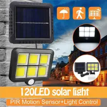 120/100 светодиодный светильник на солнечной батарее, наружные водонепроницаемые солнечные лампы, PIR датчик движения, настенный светильник s, солнечный светильник, солнечный садовый светильник 2020new
