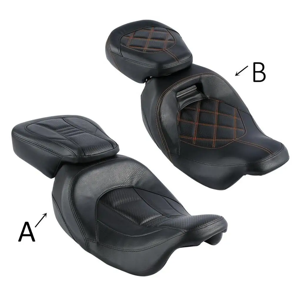 

Motorcycle Driver Passenger Passenger Seat For Harley Touring CVO Street Glide 2010-2012 2011 2015-2019 2016 2017 2018