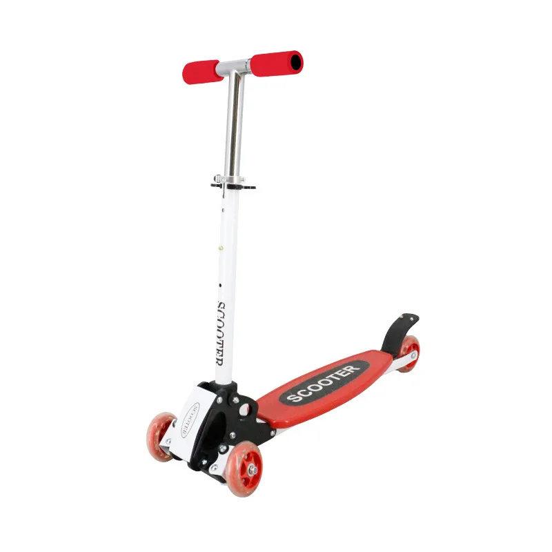 Lightweight Kick Scooter for 2-7 Years Kids Three Levels of Height Adjustment Four Wheels Are Safer Load Bearing 60KG Skateboard | Спорт и