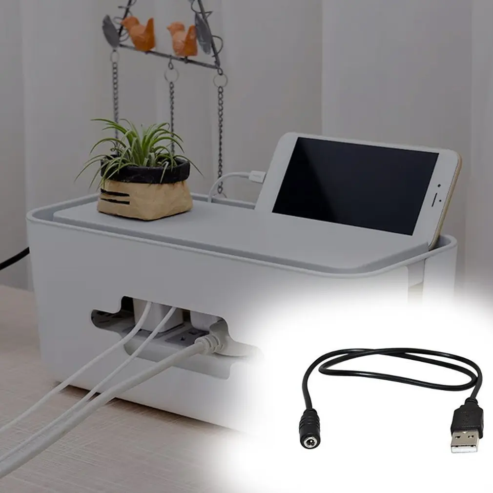 50 см USB штекер 1,35x3,5 мм Женский DC мощность баррель 5V кабель питания черный