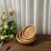 Beautiful Wicker Tray Wear Resistant Basket Handmade Not Easily Deformed Fruit Food Hand-Woven Rattan Tray 5