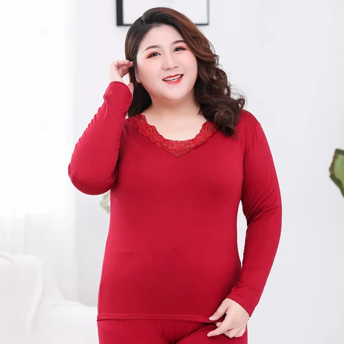 Сплошной цвет Когтеточка бархат с длинным рукавом женские пижамы набор большой размер толстые зимние теплые пижамы 2 шт костюм одежда для сна M-4XL - Цвет: 703Wind red