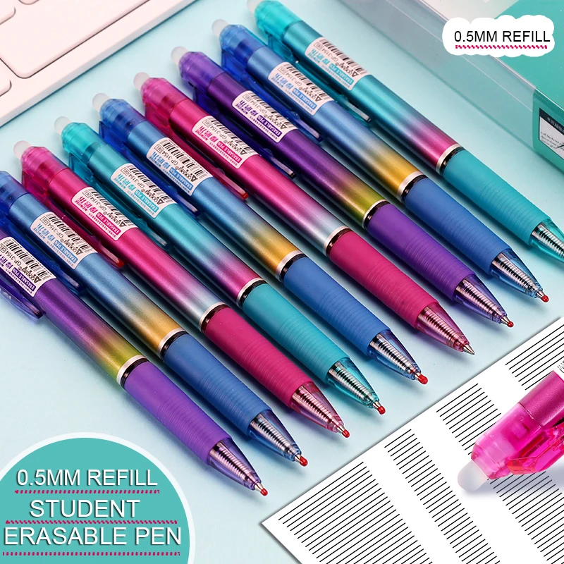 Stylo À Bille Effaçable 0.5mm, 4 Pièces, Stylo Effaçable Magique, Pointe À  Balle, Étudiant, Bureau, Cadeau D'écriture, Papeterie Scolaire - Stylos À  Bille - AliExpress