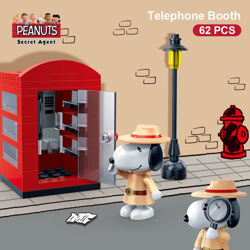 BanBao Горячие IP Snoopy арахис дом техника город Playmobil Juguetes пластиковые строительные блоки, игрушки развивающие модели DIY Кирпичи - Цвет: 7528 no original box