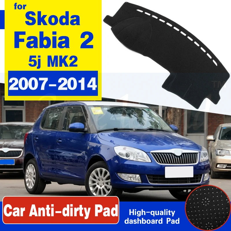 Противоскользящий коврик для Skoda Fabia 2 5j 2007 2008 2009 2010 2011 2012 2013 MK2 накладка на